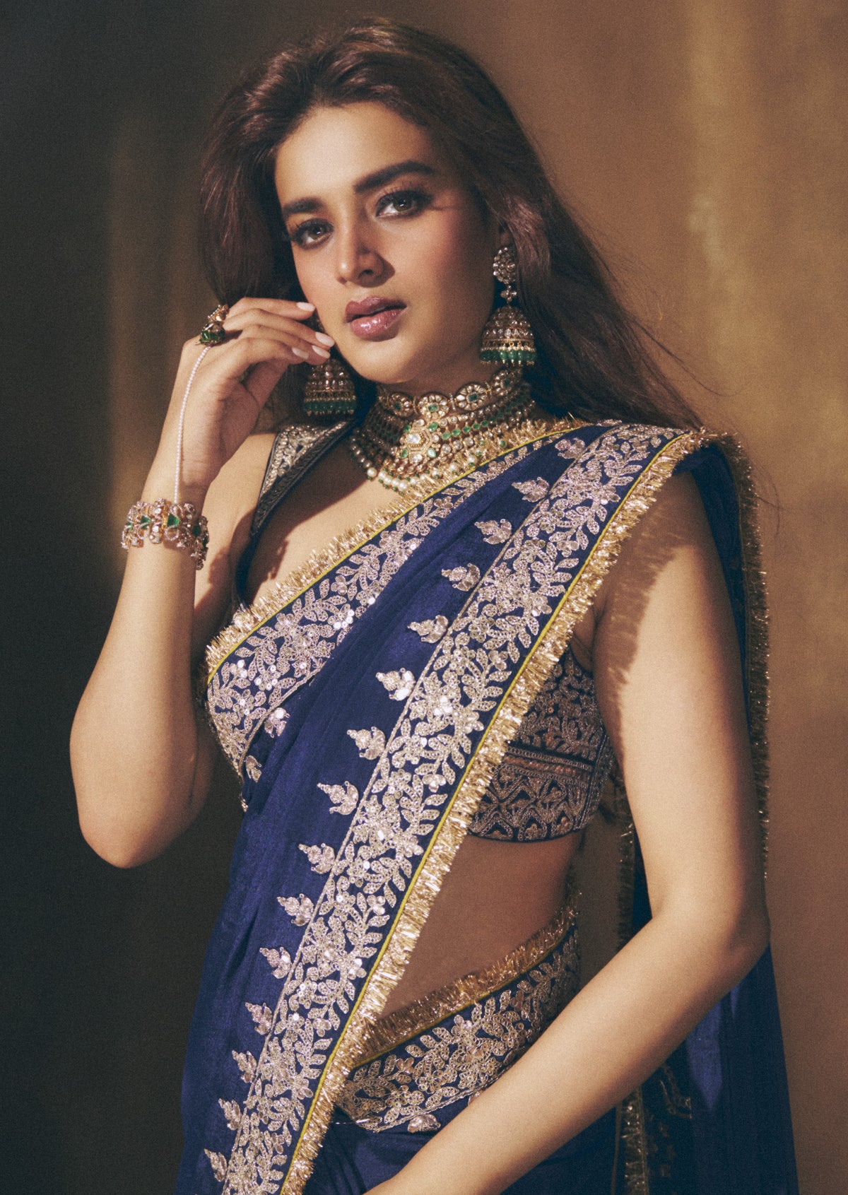 Nidhi Agarwal in Layla Saree Set