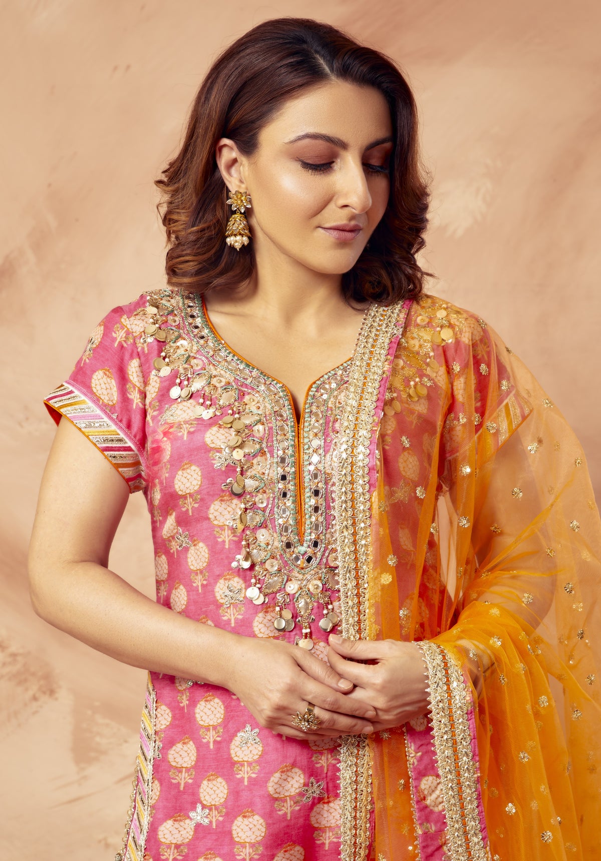 Soha Ali Khan in Sherry Sharara Set