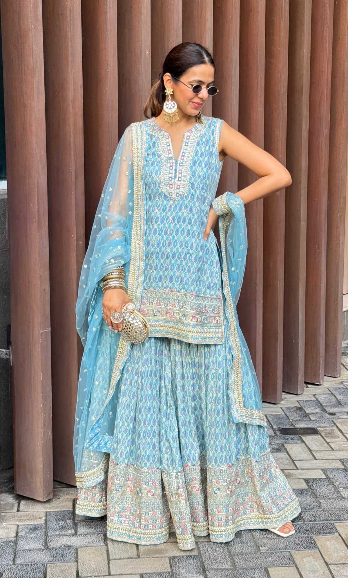 Sneha Adwani in Dhruvi Sharara Set