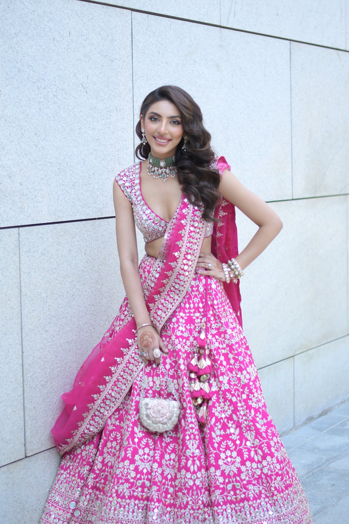Mallaikaa Chheda in Niranjana Lehenga Set
