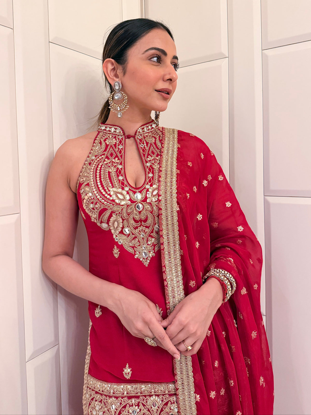 Rakulpreet Singh in Zareen Sharara Set