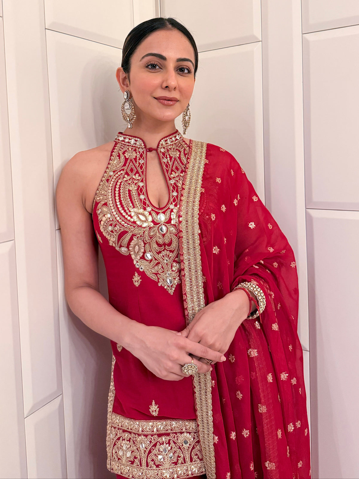 Rakulpreet Singh in Zareen Sharara Set