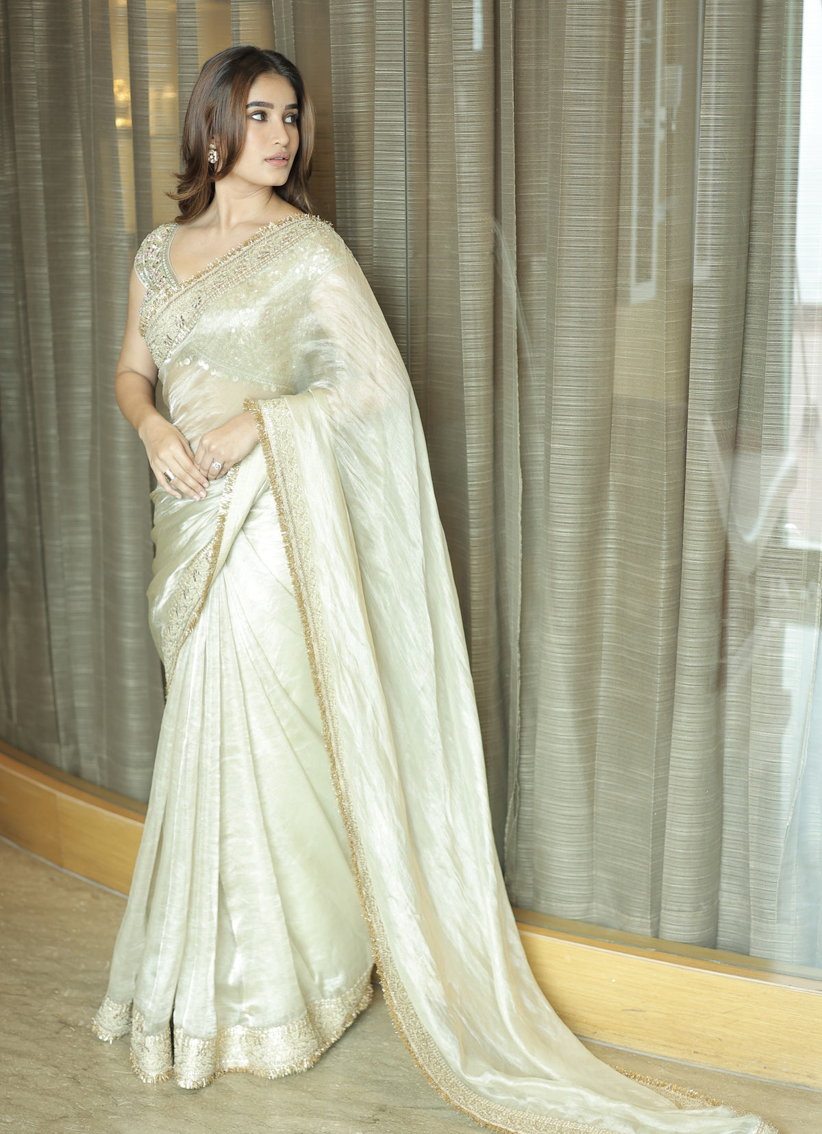 Rasha Thadani in Rasha Saree Set