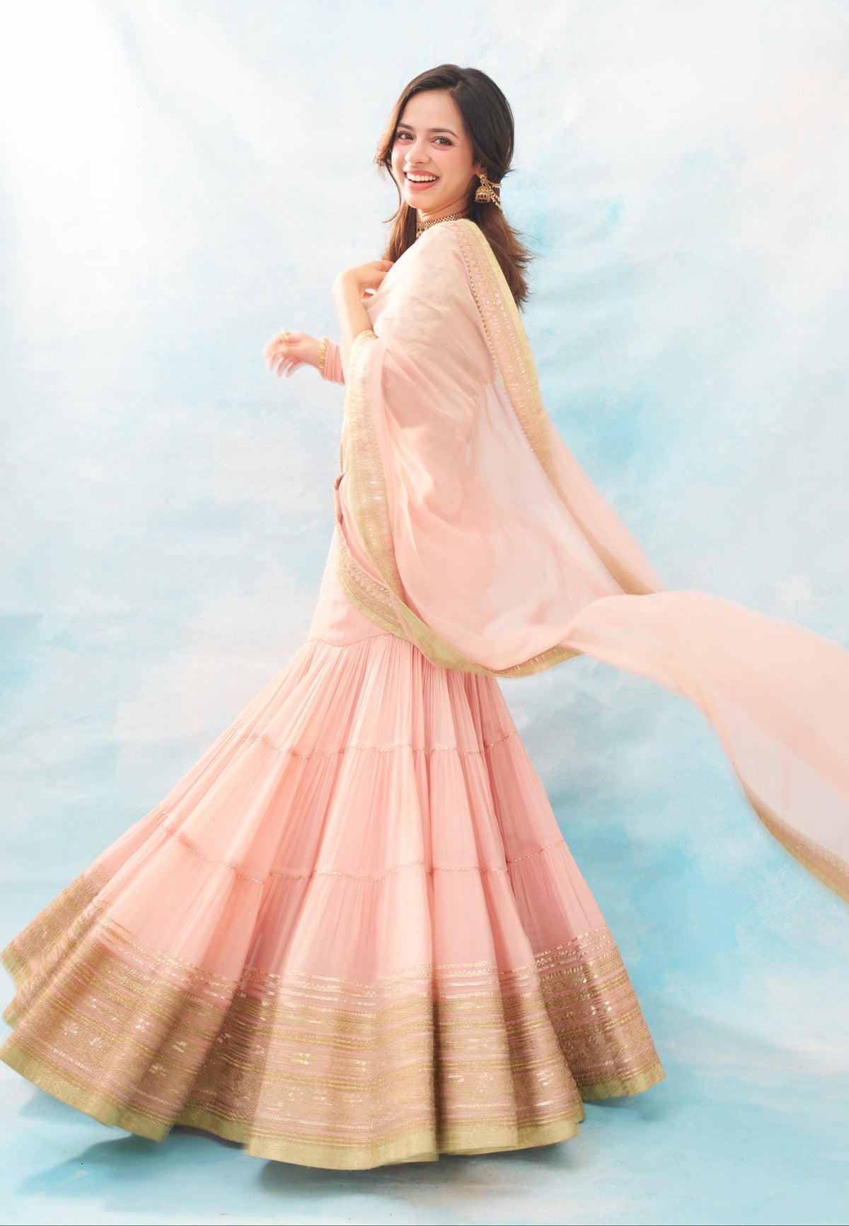 Nitanshi Goel in Iraaya Saree Set