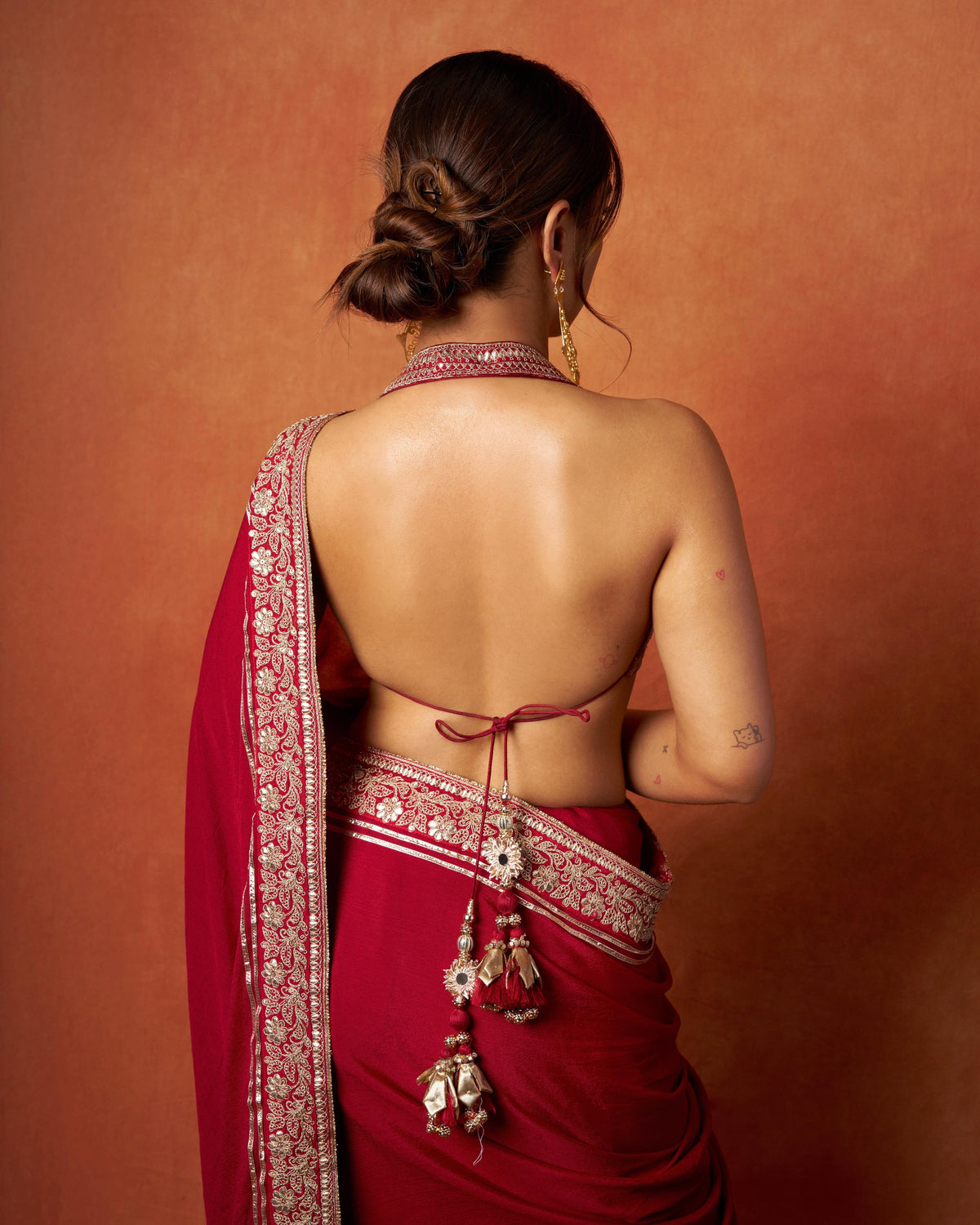 Ahsaas Channa in Afreen Saree Set