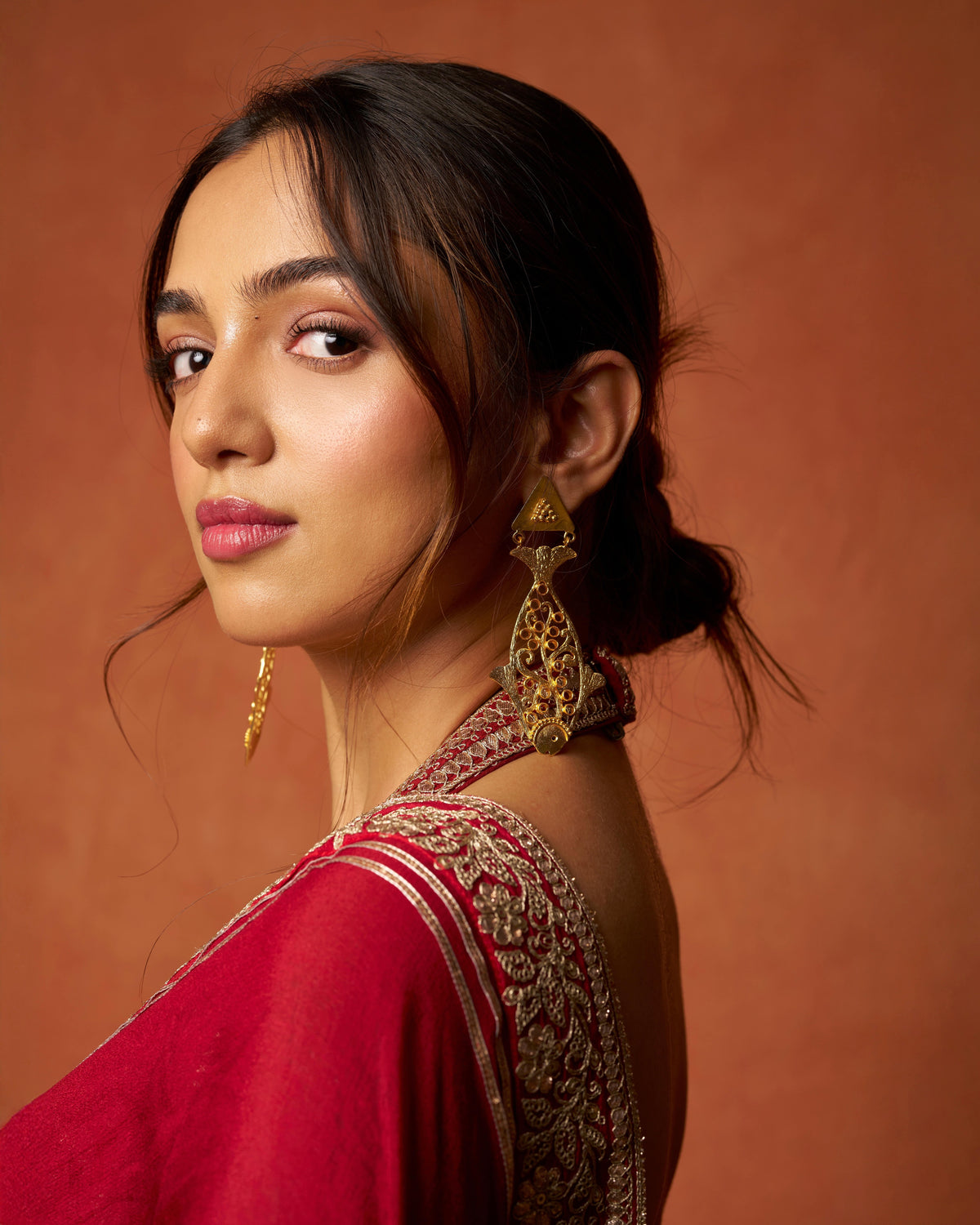Ahsaas Channa in Afreen Saree Set
