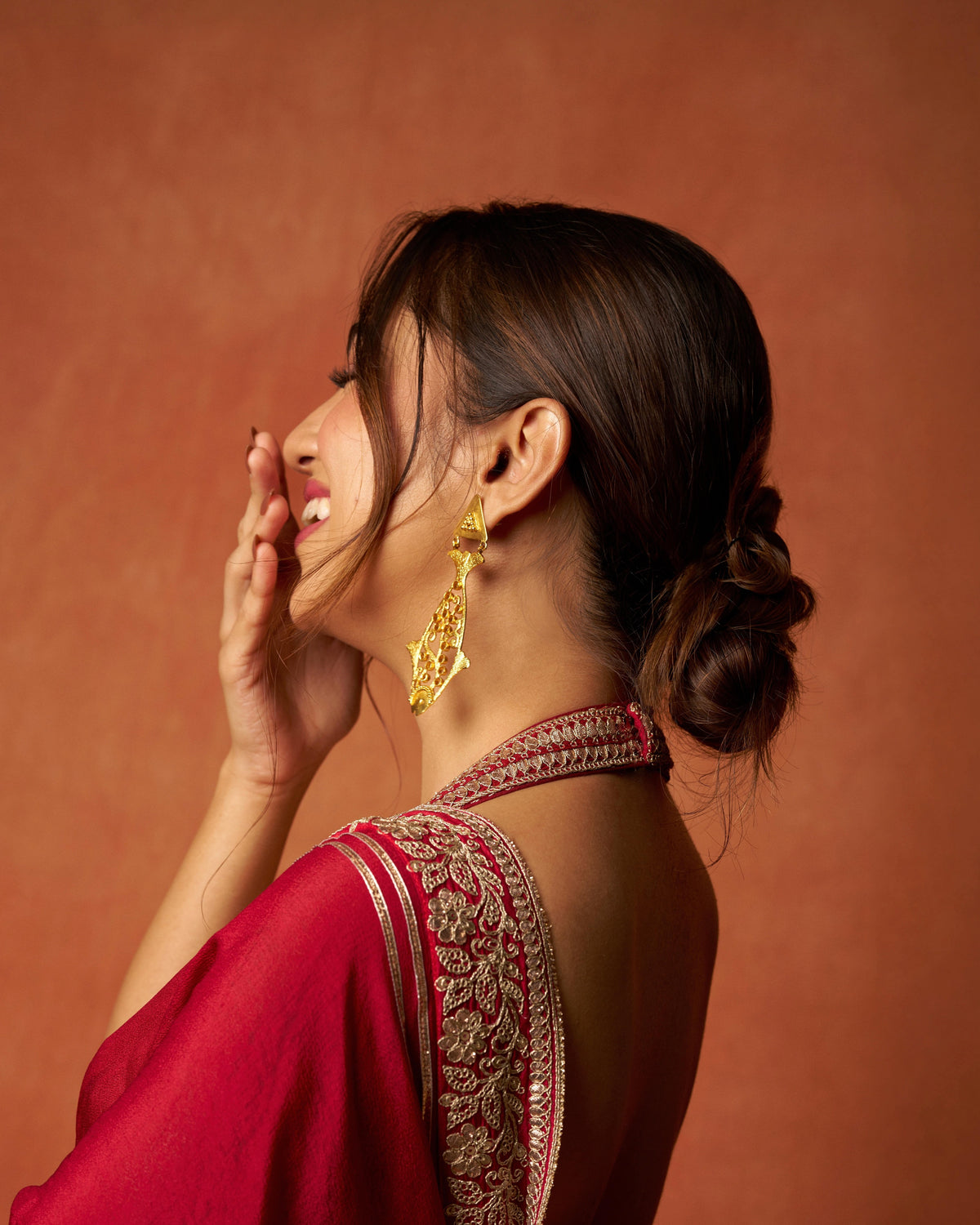Ahsaas Channa in Afreen Saree Set