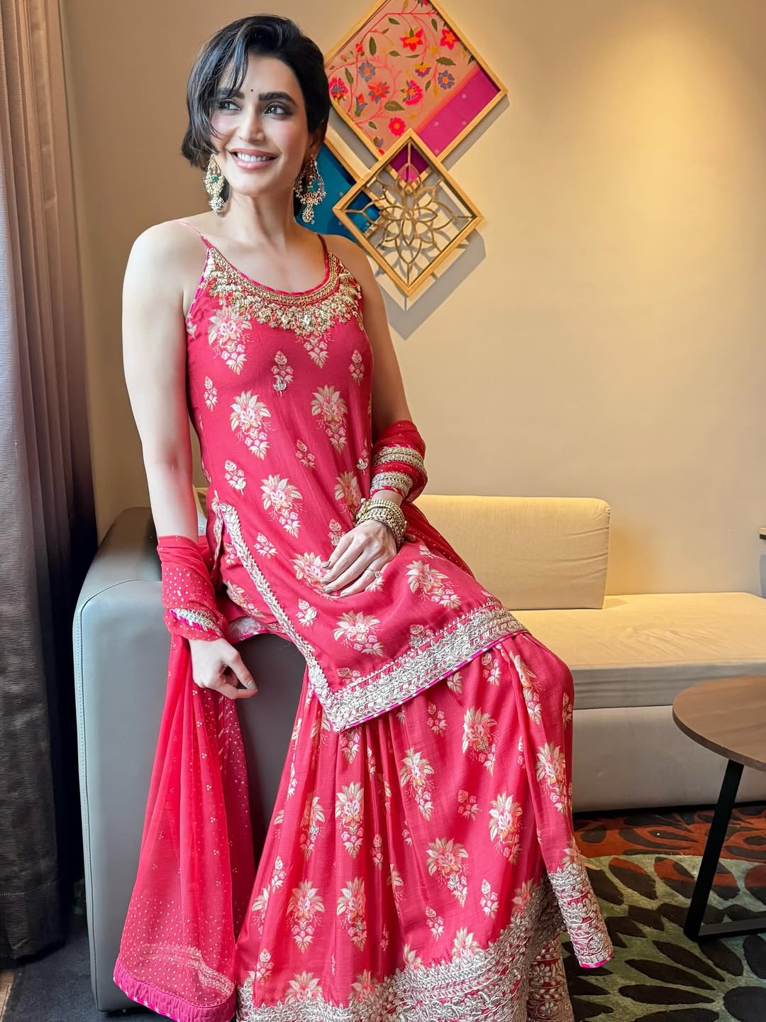 Advika Strappy Sharara set