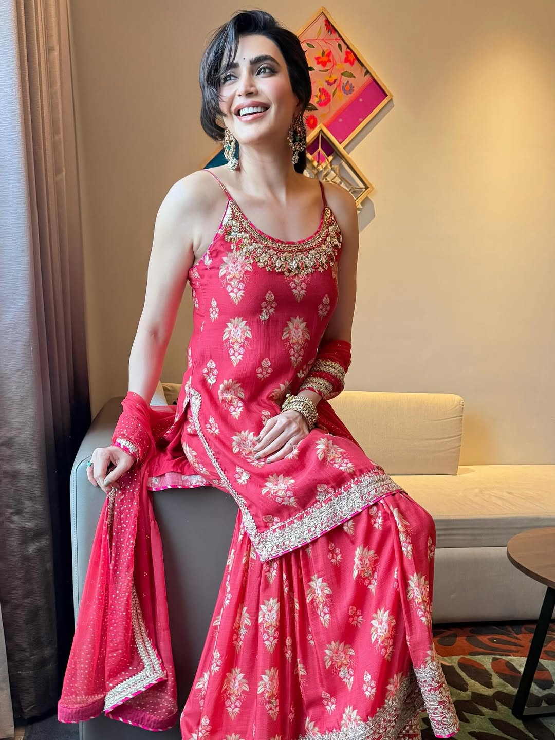 Advika Strappy Sharara set