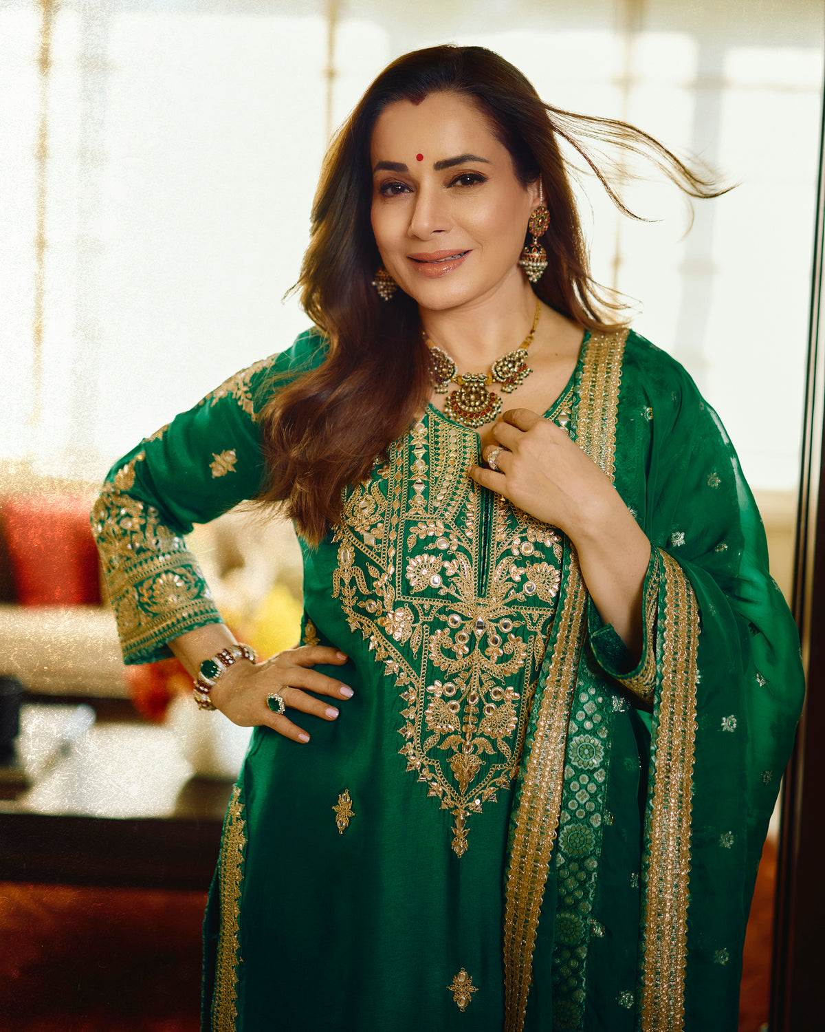 Neelam Kothari Soni in Sadiya Palazzo Set