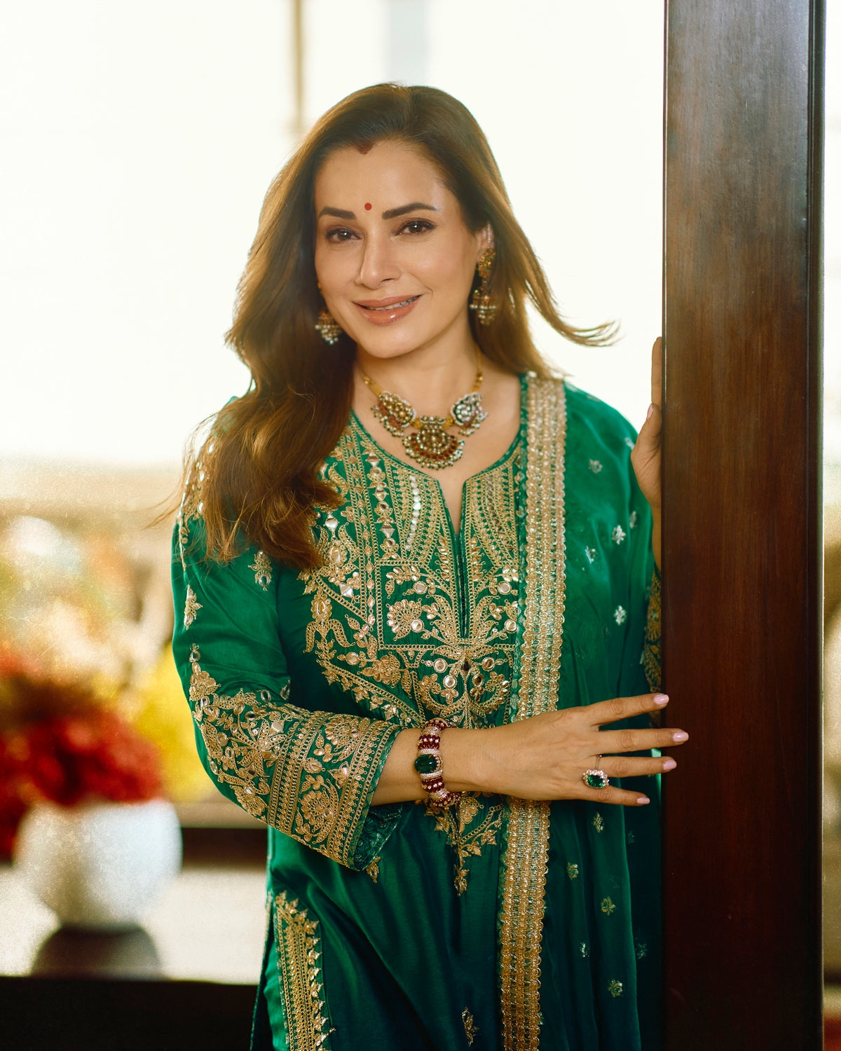 Neelam Kothari Soni in Sadiya Palazzo Set