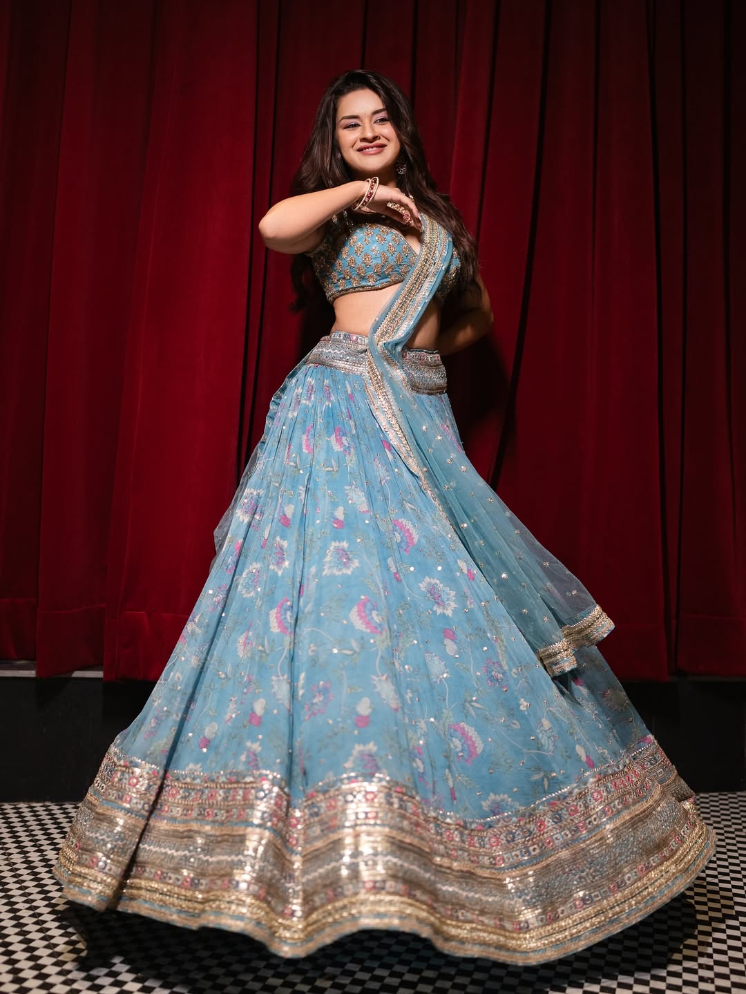 Zil Lehenga Set- Avneet Kaur