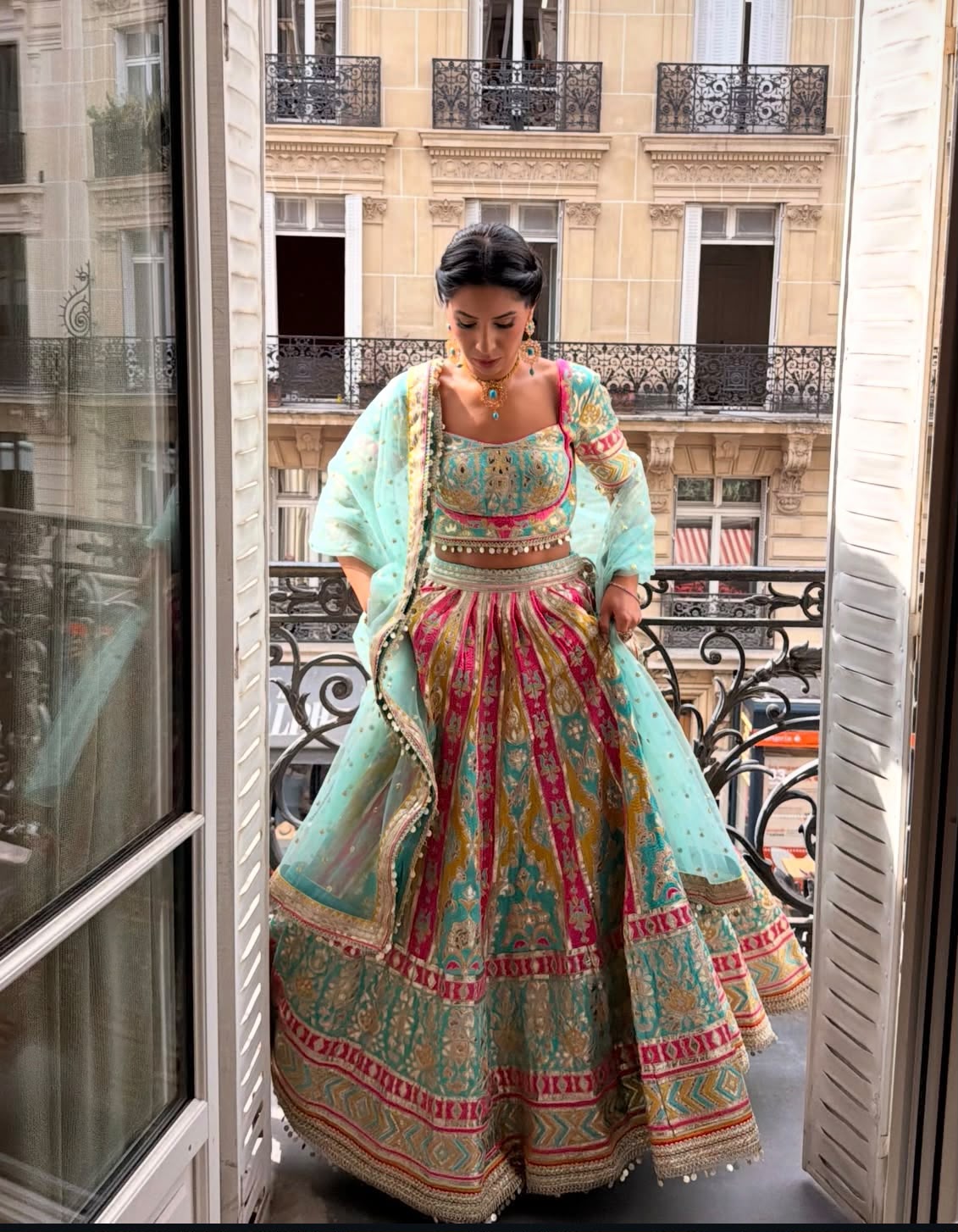 Sana Raheem in Jannat Lehenga Set