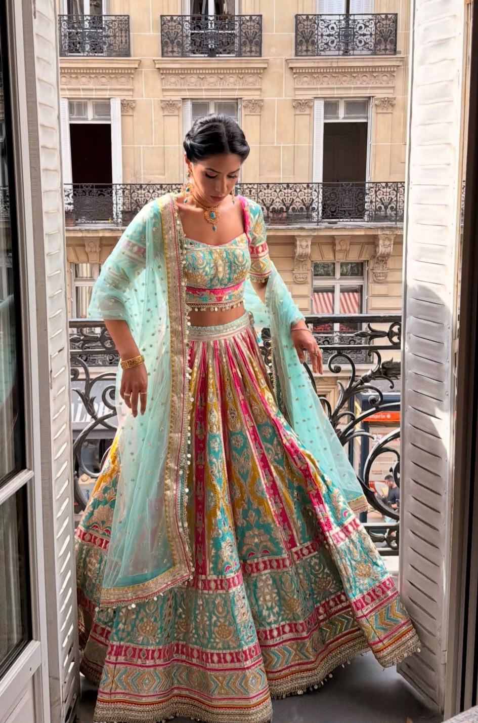 Sana Raheem in Jannat Lehenga Set