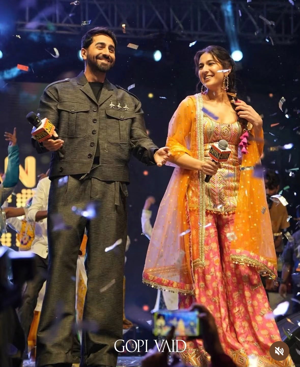 Sara Ali Khan in Tehzib Sharara Set