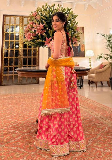 Sara Ali Khan in Tehzib Sharara Set