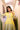 Yellow Noor AG with Dhoti- close view