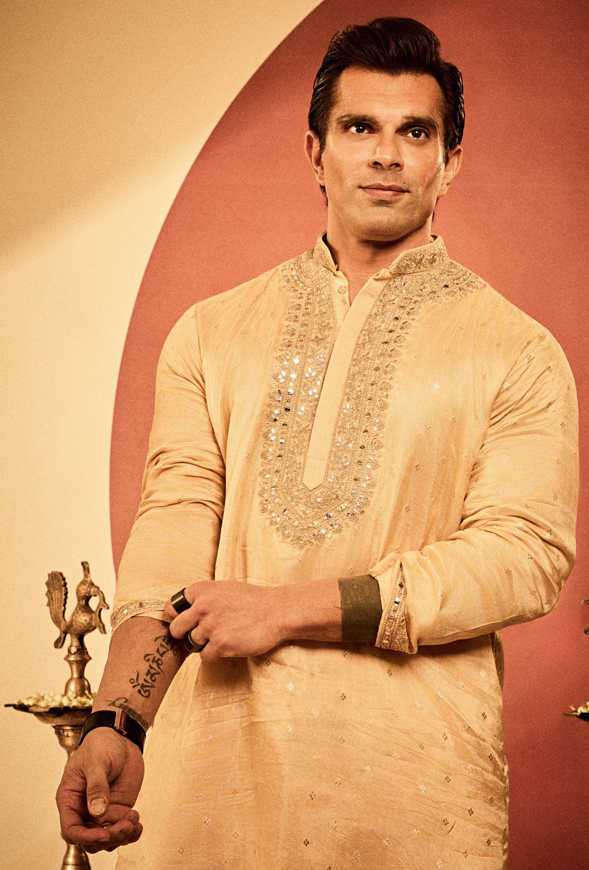 Karan Singh Grover in Bijoy Kurta Set