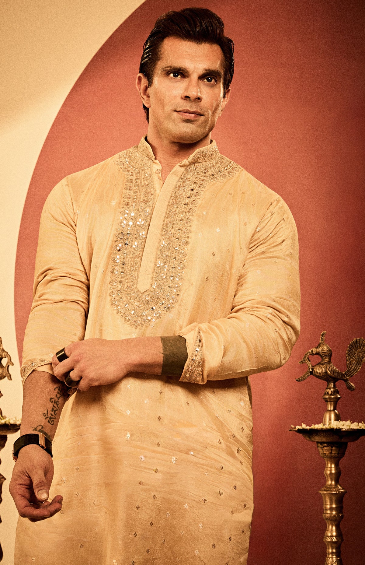 Karan Singh Grover in Bijoy Kurta Set