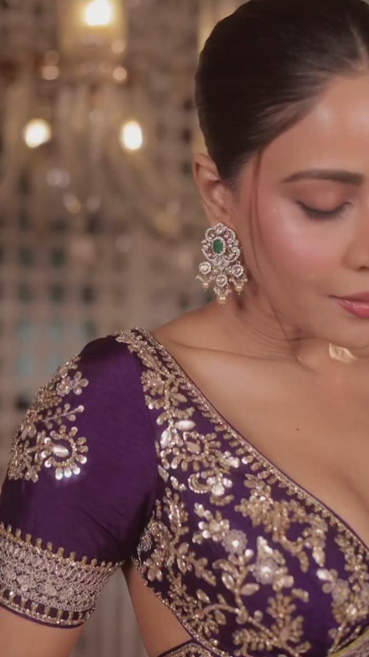 Swati Vatsa in Ruqqayah Saree Set