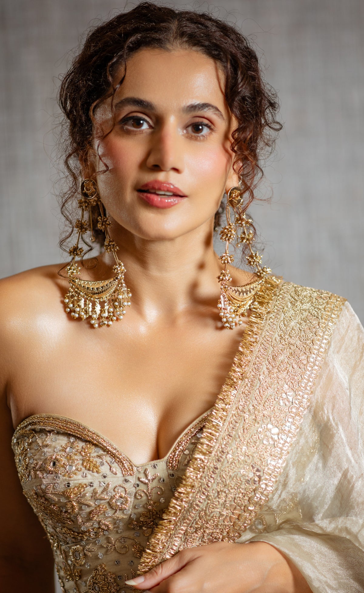 Taapsee Pannu in Sabira Saree Set